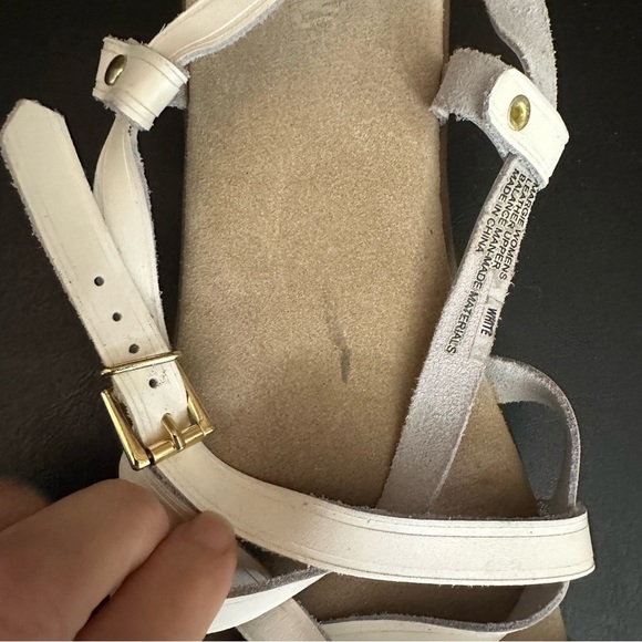 G.H. Bass & Co. Margie SunJuns White Strappy Sandal Women's Size 9.5 W Vintage - Picture 10 of 11